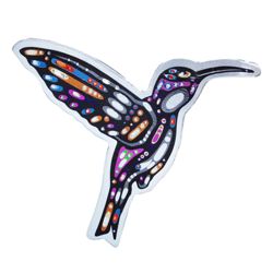 Metallic 'Hummingbird' Magnet - by John Rombough